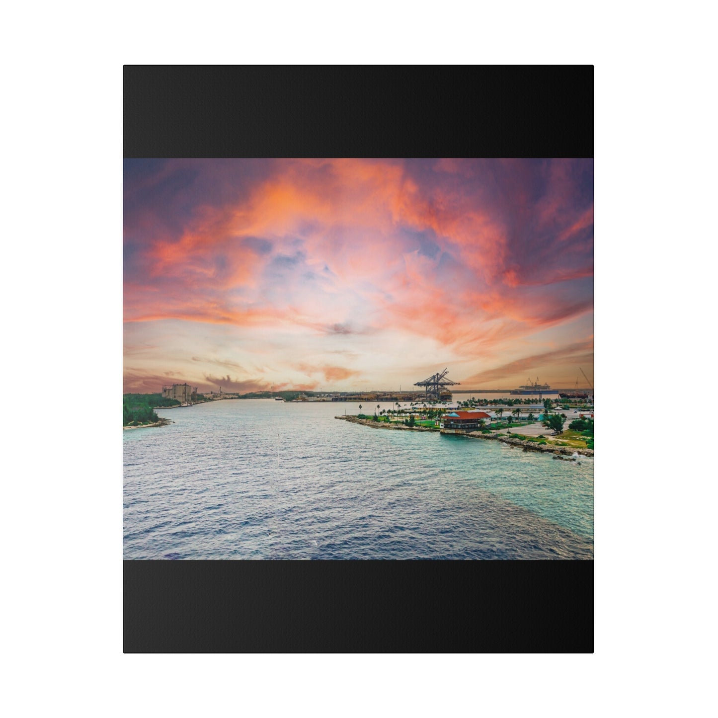 Sunrise over Freeport Bahamas