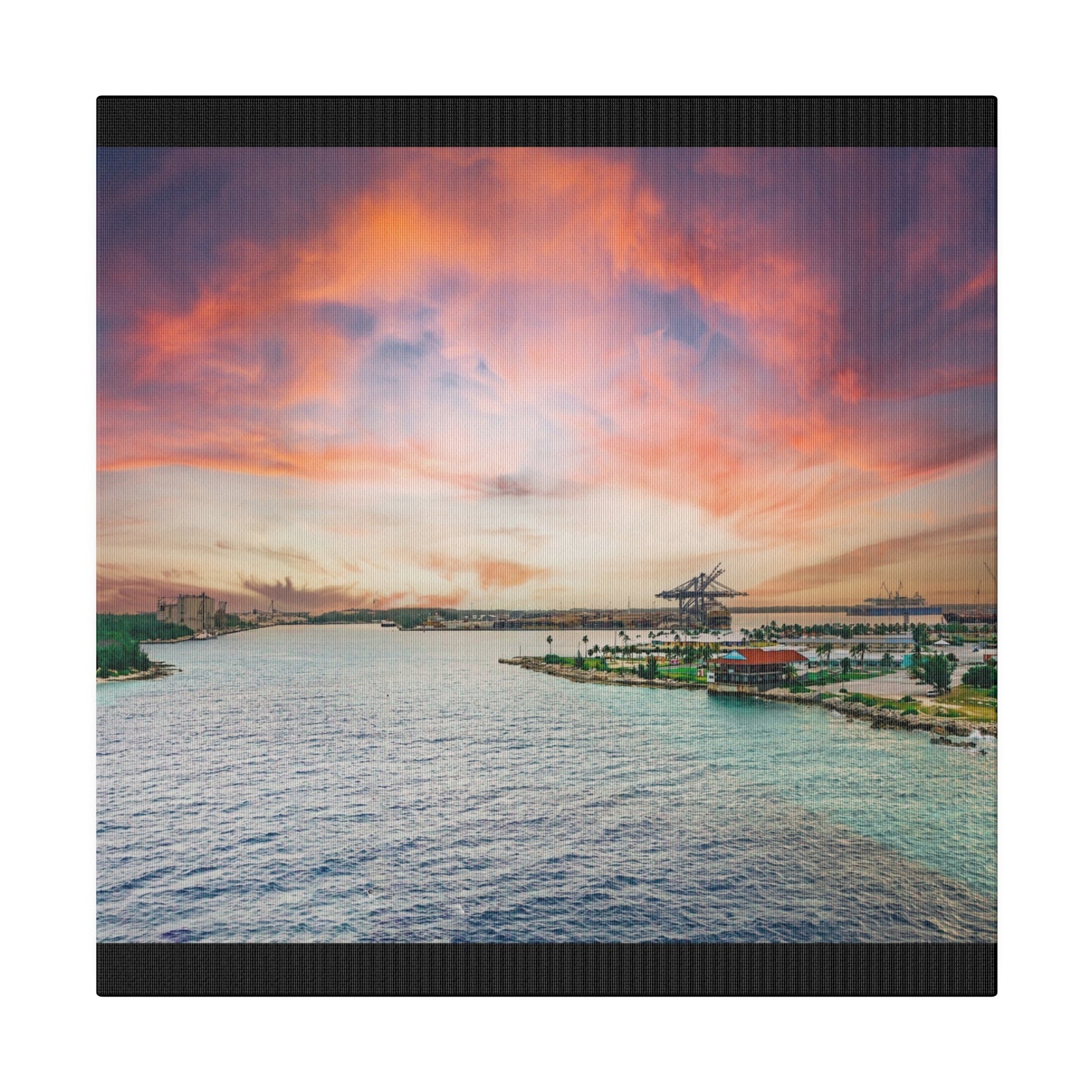 Sunrise over Freeport Bahamas