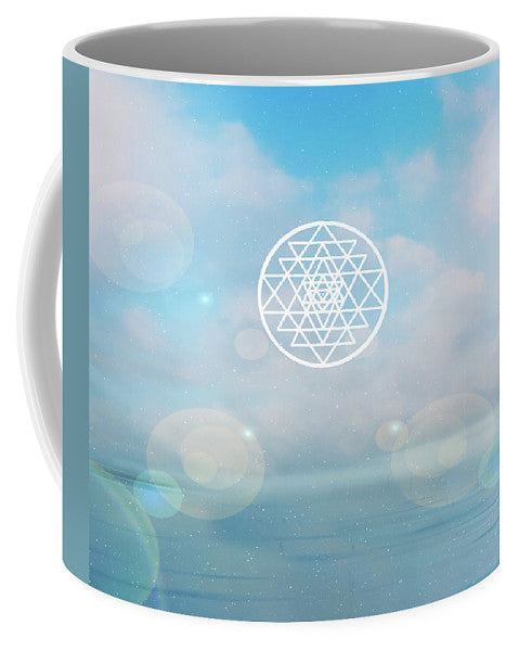 Mystical Sri Yantra for the attainment of wealth  success and th - Mug