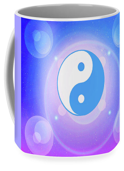 Chi energy as illustrated with the ying yang symbol  - Mug