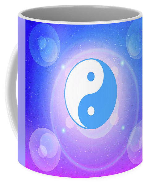 Chi energy as illustrated with the ying yang symbol  - Mug