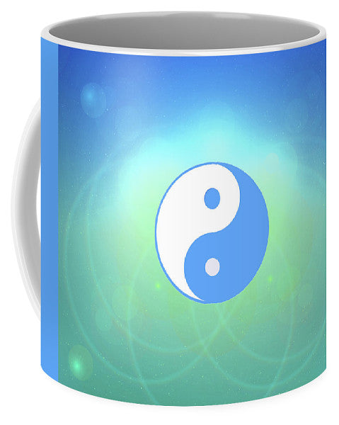 Chi energy as illustrated with the ying yang symbol  - Mug