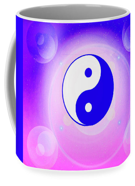 Chi energy as illustrated with the ying yang symbol  - Mug