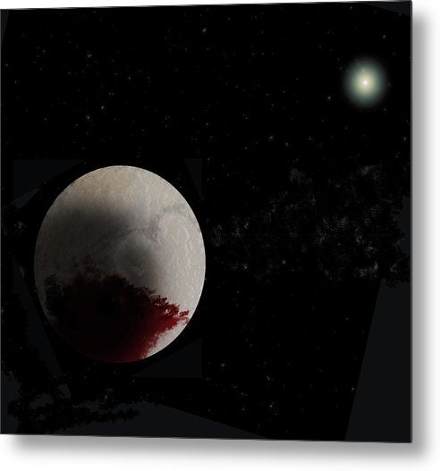 Pluto's Heart - Metal Print