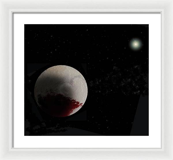 Pluto's Heart - Framed Print
